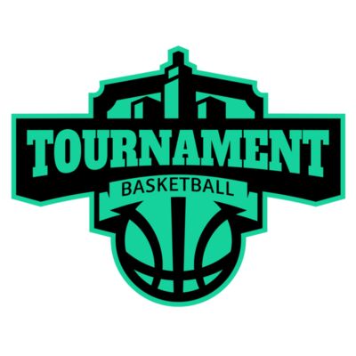 Tournament Basketball logo template Miniatura