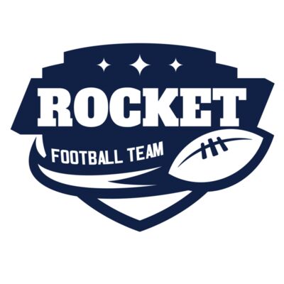 Rocket Football Team logo template Miniatura