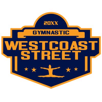 West Coast Street Gymnastic logo template 02 Miniatura