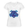 Playera Dama: Algodón Peinado Cuello V Miniatura